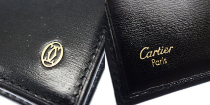 二手 ◆ Cartier Pasha de 双折钱包 黑色 Cartier Pasha de [AFI15] 