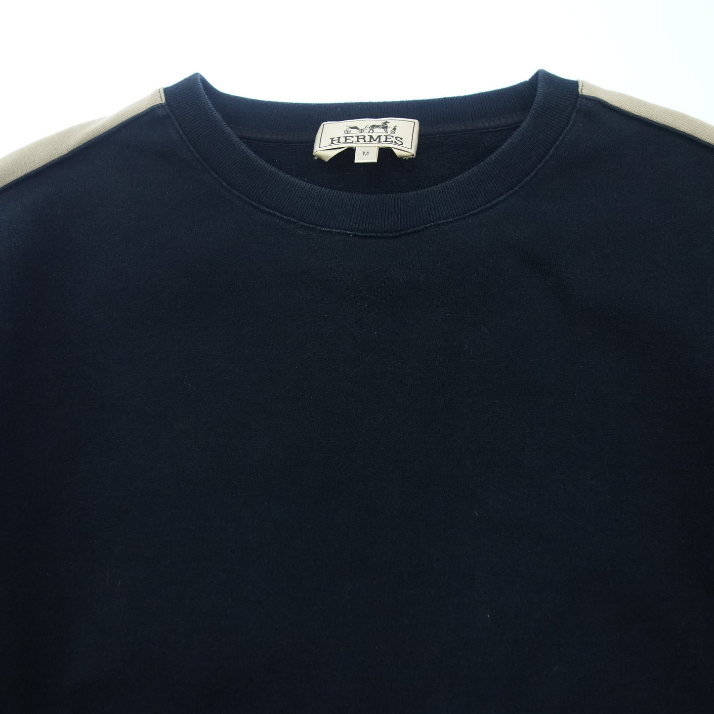 Hermes sweatshirt sleeve design men's navy M HERMES [AFB1] [Used] 