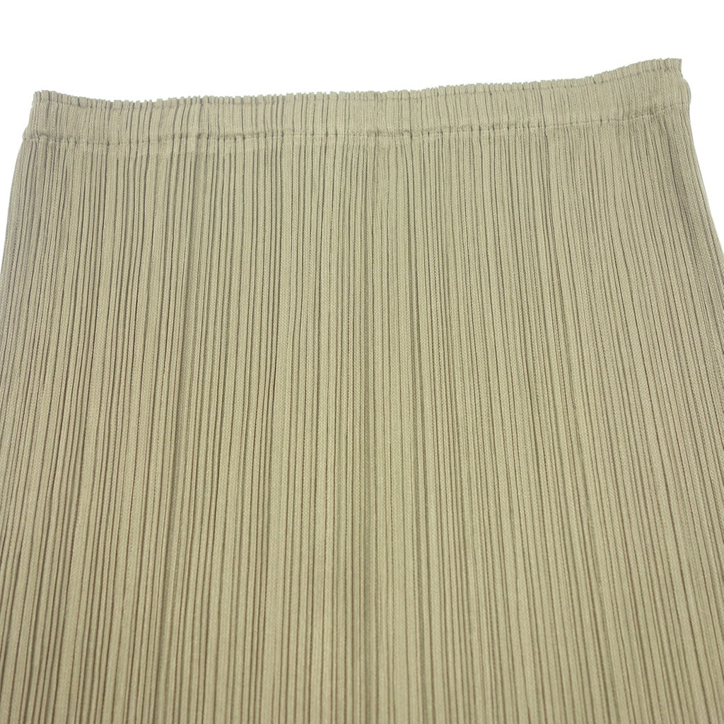 Very good condition ◆ Pleats Please Long Skirt Women's Khaki Size 2 PP31-JG505 PLEATS PLEASE [AFB29] 