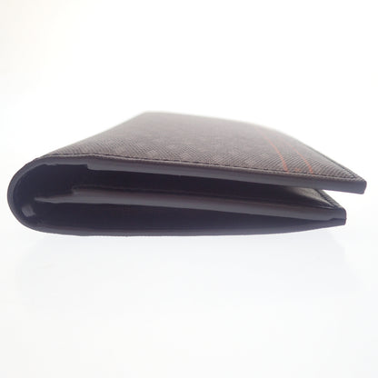 Like new◆Alfred Dunhill Bifold Long Wallet Engine Turn PVC Leather Gray Alfred Dunhill [AFI18] 