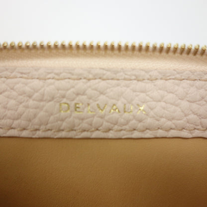 Like new◆DELVAUX Wallet D Pochette Pass Case Compact Wallet Leather Switching Design Pink DELVAUX [AFI8] 