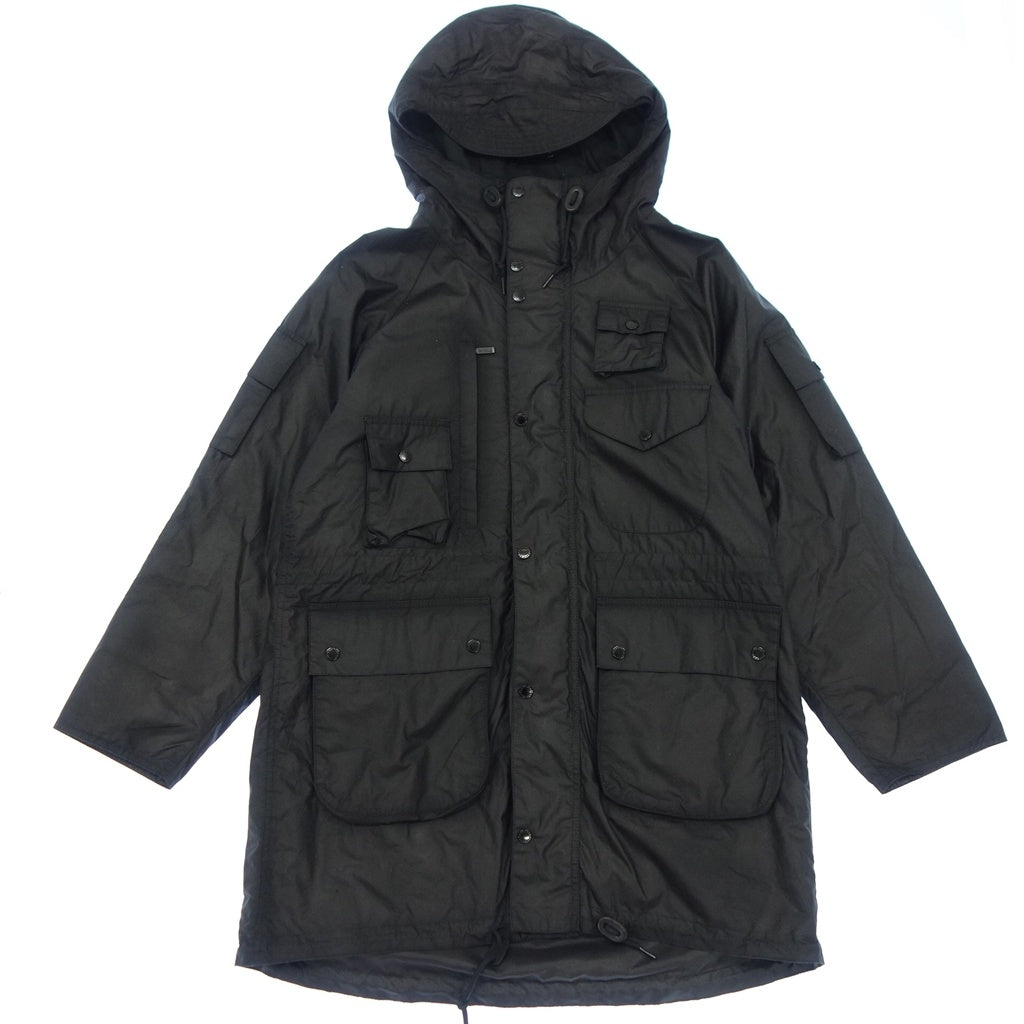 Used ◆ Barbour x Engineered Garments Zip Parka Lightweight Waxed Men's Size S Black Barbour x Engineered Garments [AFA24] 