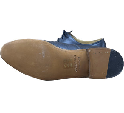 跟新一样◆John Lobb 皮鞋 Straight Tip CITYⅡ Cushbel 小牛皮 UK6E 黑色 JOHNLOBB 