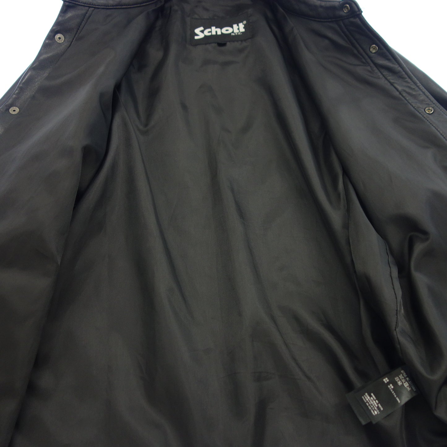 Good condition ◆ Schott Leather Coach Jacket Sheepskin 3111064 Black Size M Men's Schott [AFG1] 