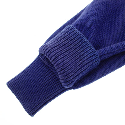 Used ◆Hermes knit sweater V jacquard size 34 ladies blue HERMES [AFB37] 