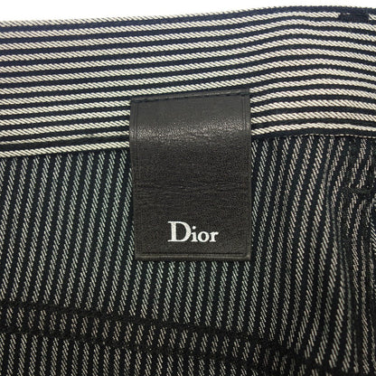 Good condition◆Dior pants striped pattern men's black x white size 32 433D007A3822 DIOR [AFB6] 