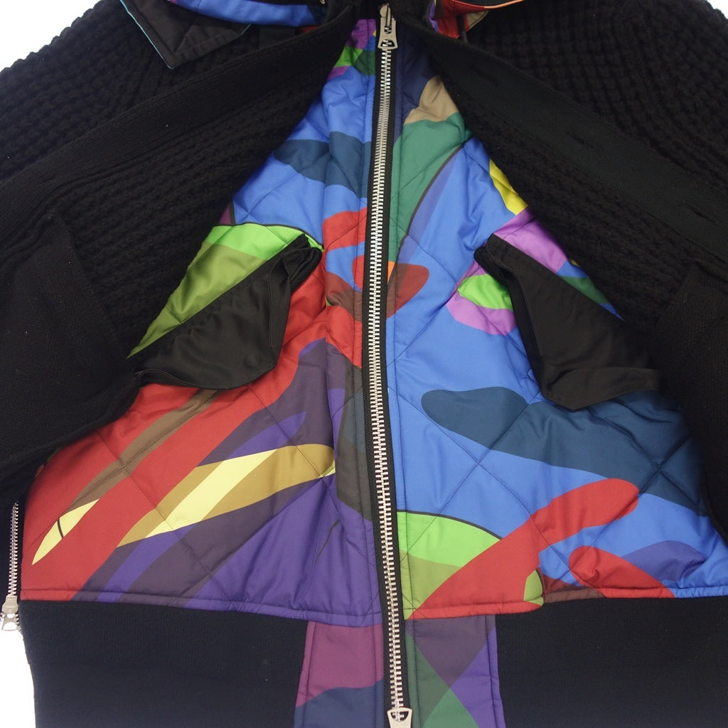 Good condition◆Sacai×Kaws Blouson Wool×Nylon Men's Size 2 Multicolor 21- 02576M Sacai×Kaws [AFA19] 