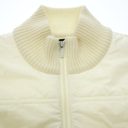 Good condition ◆ Burberry Golf Knit Jacket Down Switch L Women's White BURBERRY GOLF [AFB43] 