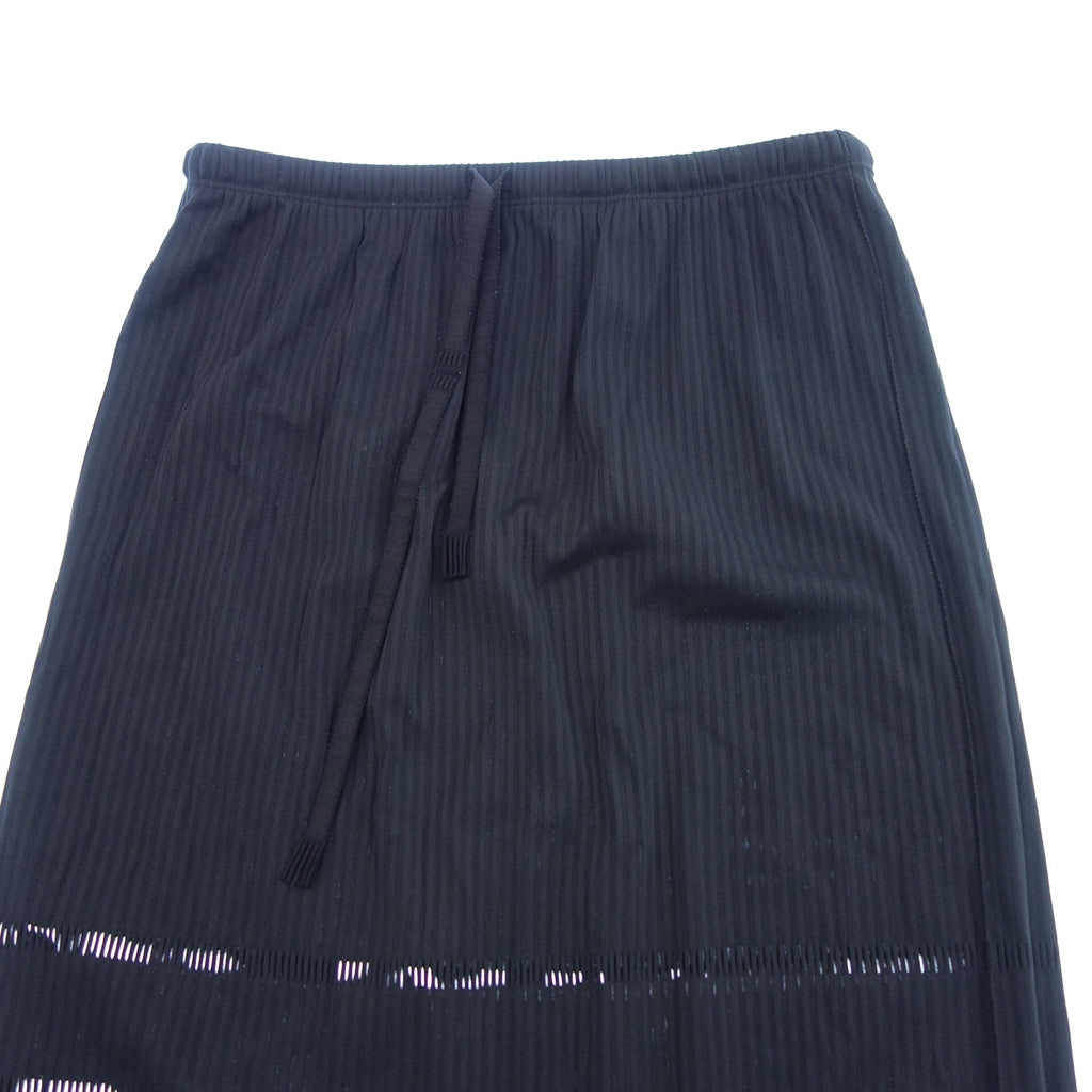 Good condition ◆ Pleats Please Long Skirt Slit Women's Black 5 PLEATS PLEASE [AFB19] 