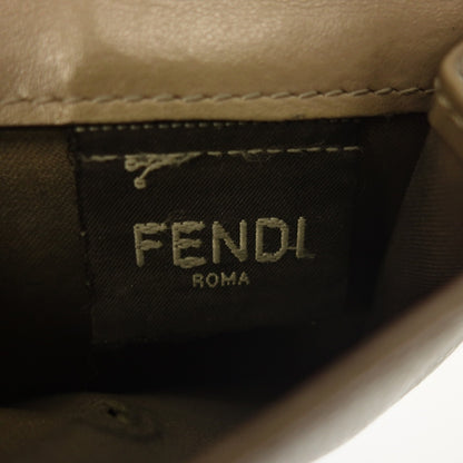 Used ◆Fendi Compact Trifold Wallet F is Fendi Beige FENDI [AFI8] 