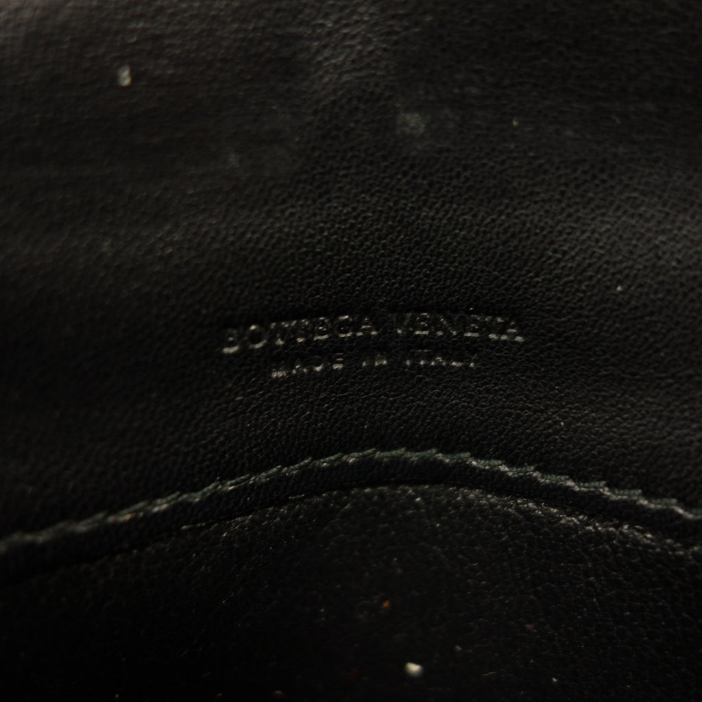 Used ◆ Bottega Veneta long wallet round zip intrecciato leather black BOTTEGAVENETA [AFI18] 