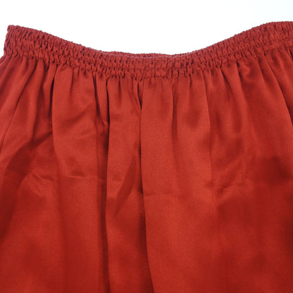 Good condition ◆ Celine skirt Phoebe period pleated silk ladies red size 36 CELINE [AFB45] 