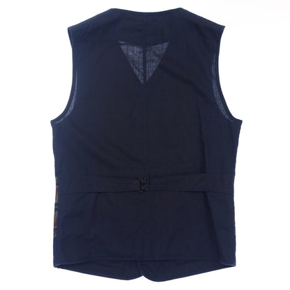 Very good condition◆Double RRL Ralph Lauren Concho Vest Wool Blend Navy Men's Size XS RRL RALPH LAUREN [AFB4] 