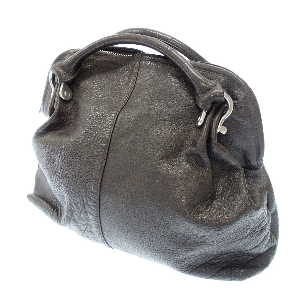 Used ◆ISSEY MIYAKE Handbag Brown ISSEY MIYAKE [AFE6] 