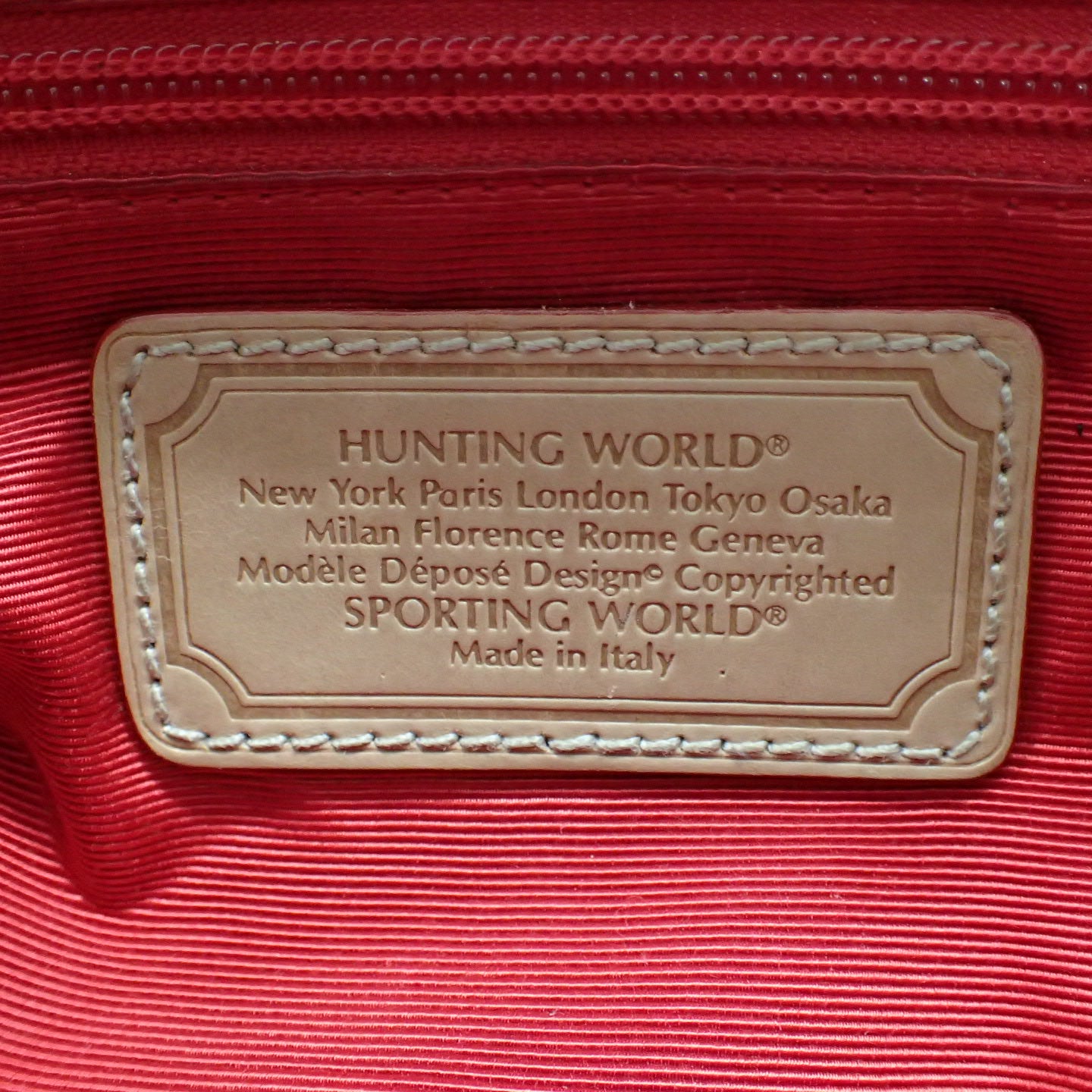 Hunting World Shoulder Bag Beige Black HUNTING WORLD [AFE10] [Used] 