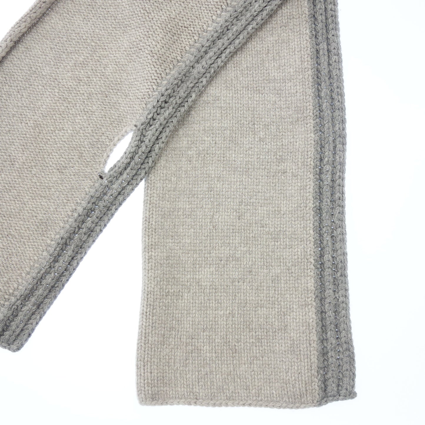 Good condition ◆ Loro Piana muffler 100% cashmere Made in Italy Gray Loro Piana [AFI20] 