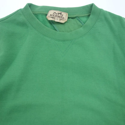 Used ◆Hermes short sleeve sweatshirt H line size M men's green HERMES [AFB28] 