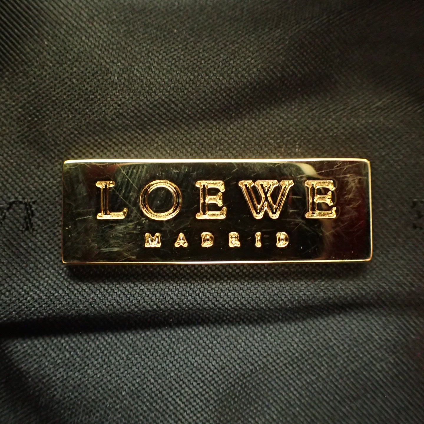 Used LOEWE backpack leather gold hardware LOEWE [AFE9] 