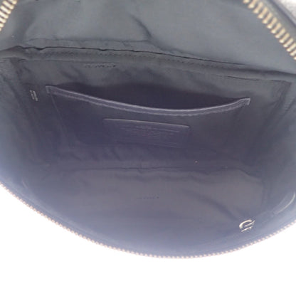 Coach body bag signature leather navy COACH [AFE9] [Used] 