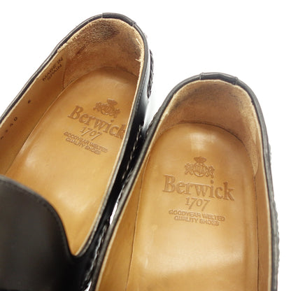 Good condition ◆ Berwick tassel loafer 4340 leather men's 6 black Berwick [AFD3] 