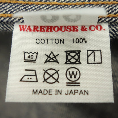 美品◆ウエアハウス デニムジャケット ノンパレイルブラウス コットン メンズ インディゴ サイズ38 WAREHOUSE & CO. Nonpareil BROWSE【AFB37】