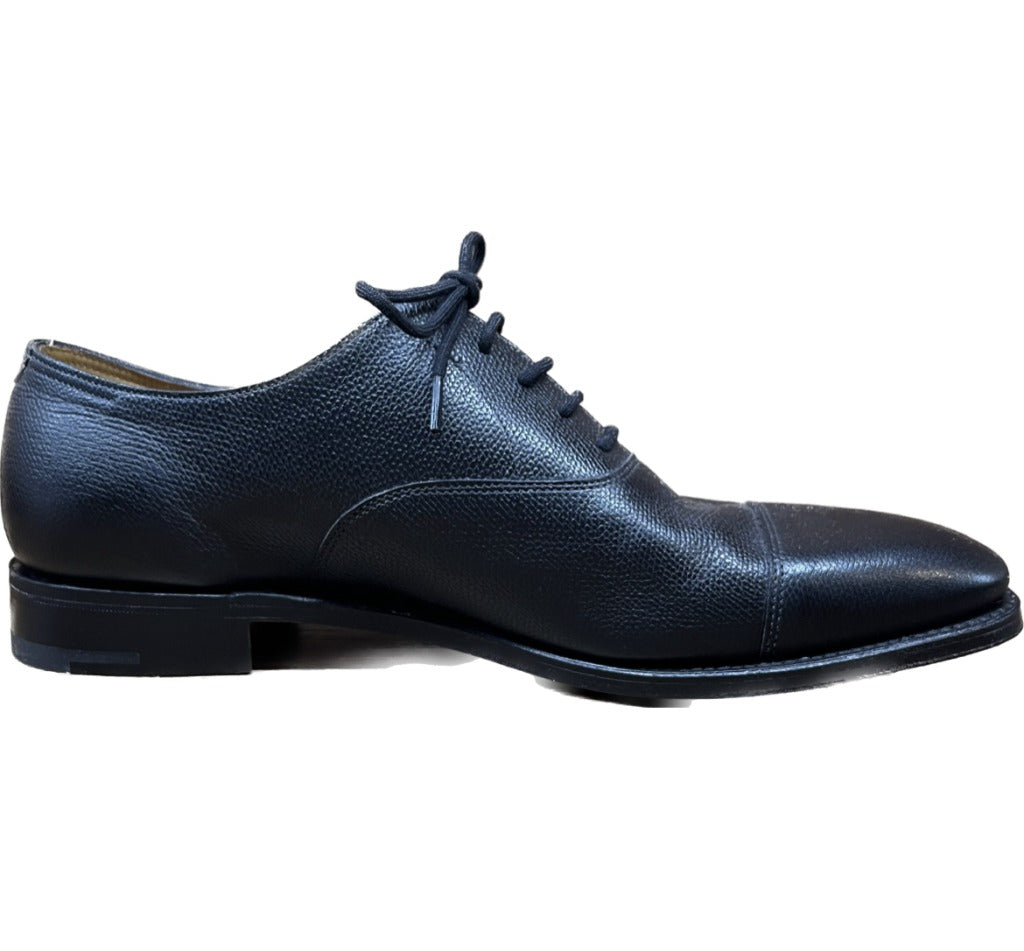 跟新一样◆John Lobb 皮鞋 Straight Tip CITYⅡ Cushbel 小牛皮 UK6E 黑色 JOHNLOBB 