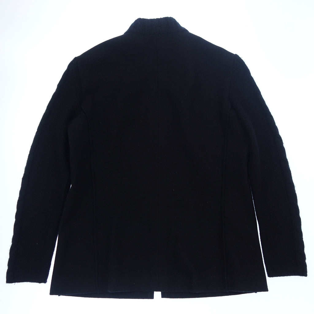 Good Condition◆Herno Zip Up Blouson Wool x Cashmere Women's Black 40 HERNO [AFB20] 