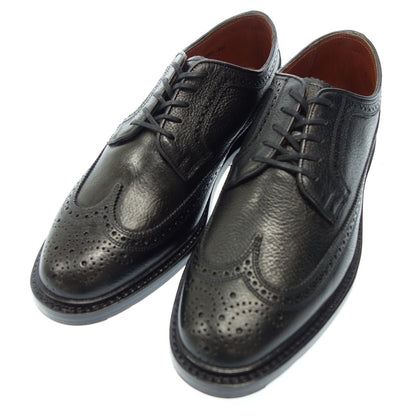 Like new◆Flosheim by Duckie Brwon Leather Shoes Wingtip Grain Leather 19007-431 Men's Size 8.5 Black Florsheim by Duckie Brwon [AFD14] 