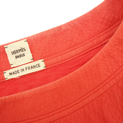 Good condition◆Hermes Sleeveless Dress Cotton Women's Red Size 34 Hermes [AFB4] 