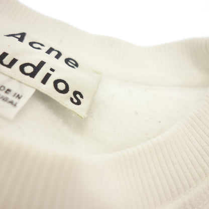 美品◆アクネ ストゥディオズ スウェット プルオーバー 長袖 レディース ホワイト サイズXXS ACNE STUDIOS NIKOLETA FL【AFB32】