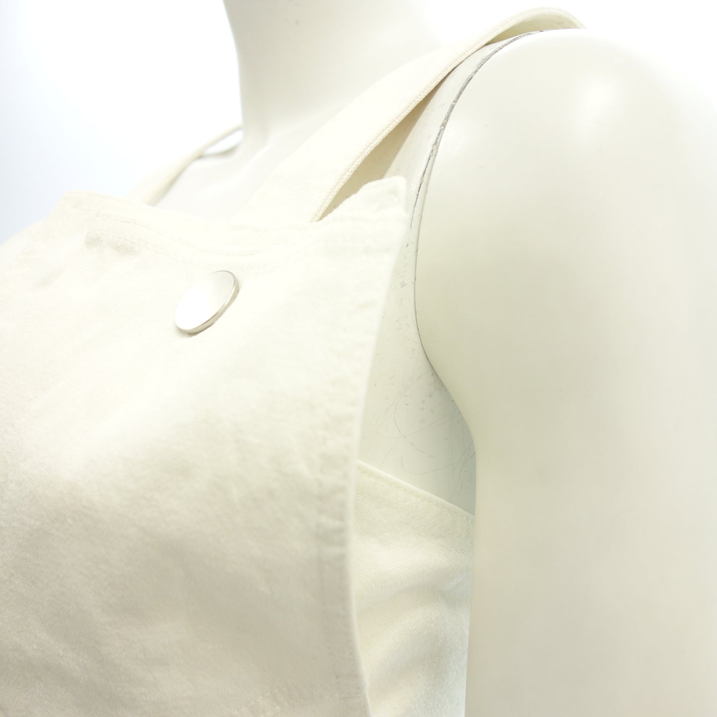 Used ◆ Bottega Veneta Sleeveless Dress Linen x Polyurethane 685122 Women's White Size 38 BOTTEGA VENETA [AFB16] 