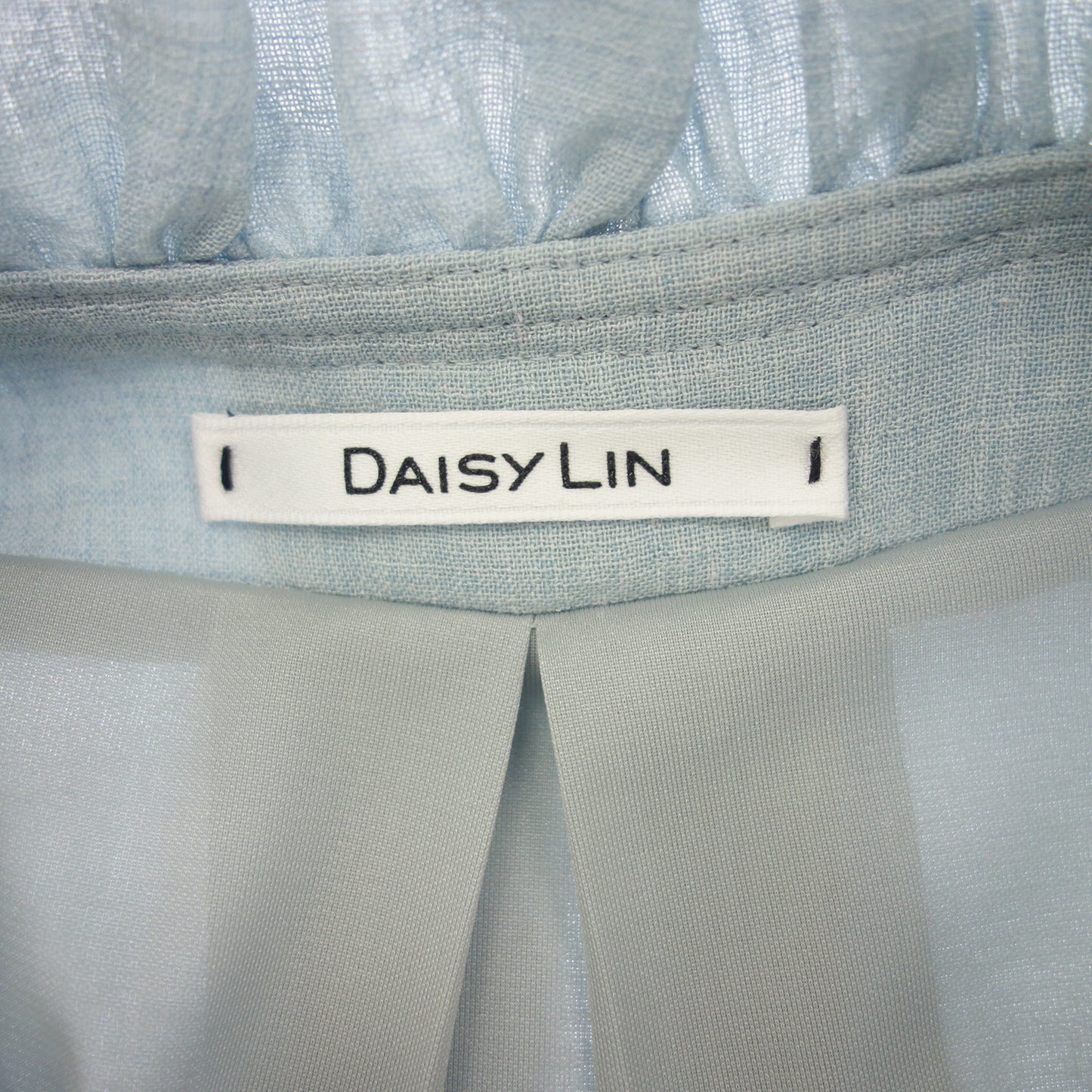 状况非常好◆Daisy lin 性感无袖连衣裙度假荷叶边女士蓝色尺寸 38 DAISY LIN For FOXEY [AFB2] 