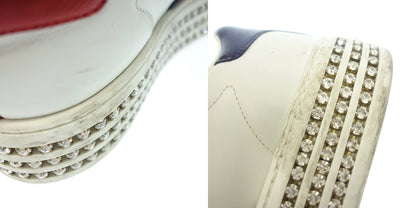 二手 ◆ Gucci 运动鞋 Ace 蜜蜂刺绣水晶白色小牛皮女士尺码 36 505995 GUCCI [AFC1] 