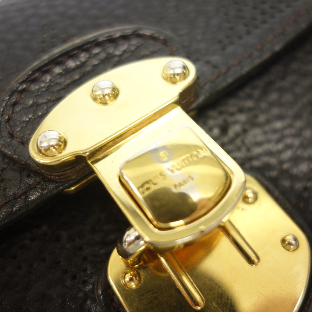 中古◆ルイヴィトン 長財布 マヒナ ポルトフォイユ アメリア フラップ式 ブラック M95968 LOUIS VUITTON【AFI6】