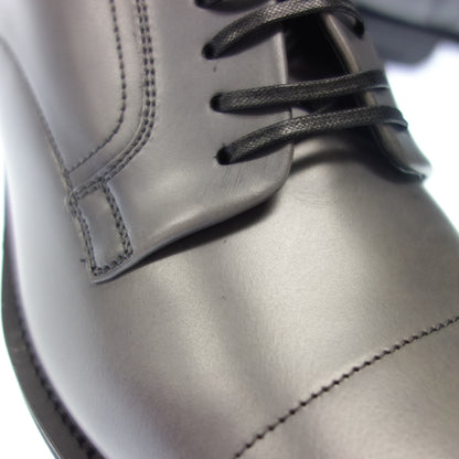 品相良好◆Salvatore Ferragamo 系带皮鞋 平头男式 6.5 灰色 Salvatore Ferragamo [AFD6] 