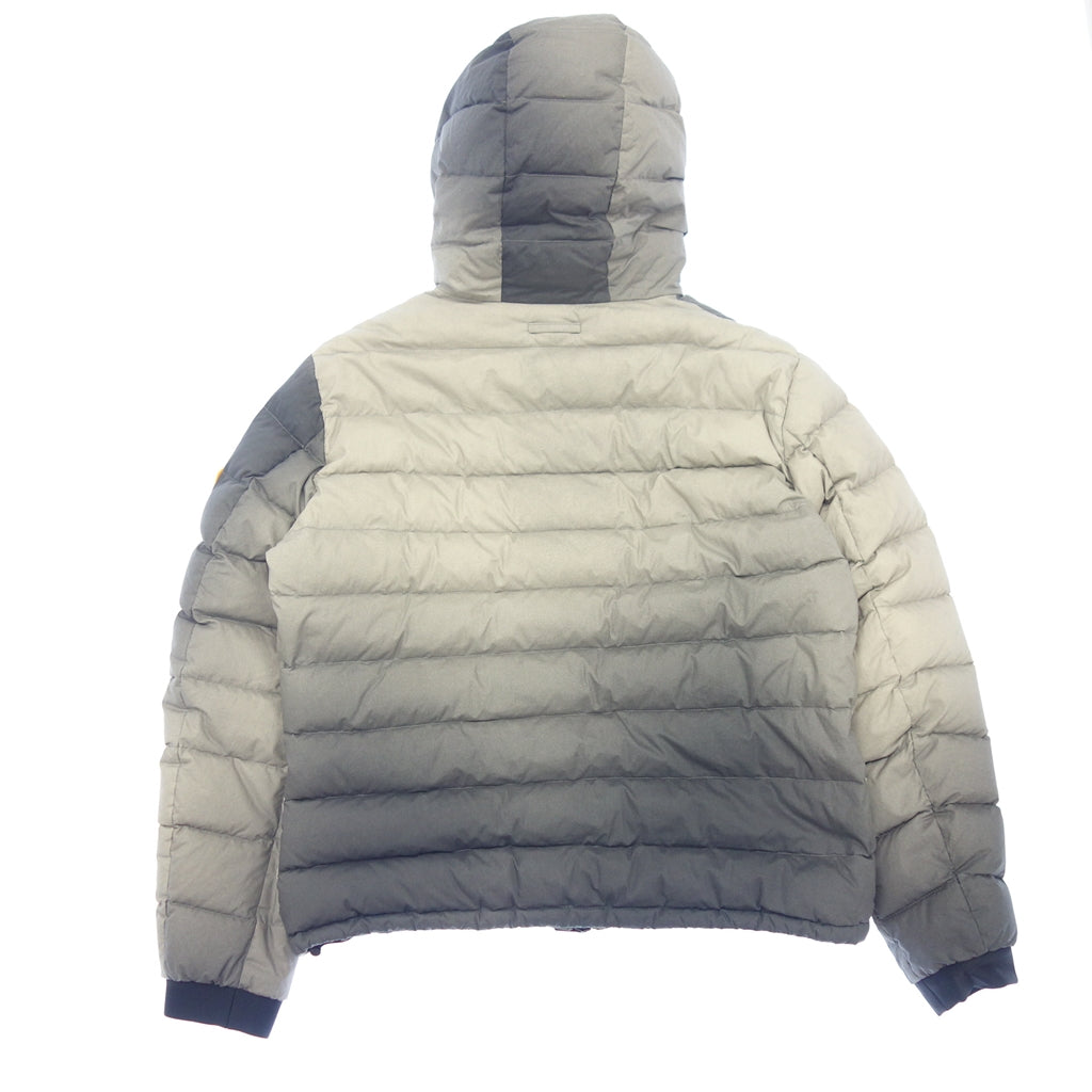 状况非常好 ◆ Moncler × Offwhite 羽绒服 Dinard 袖橡胶大徽标男式灰色 3 号 MONCLER × Offwhite [AFA12] 