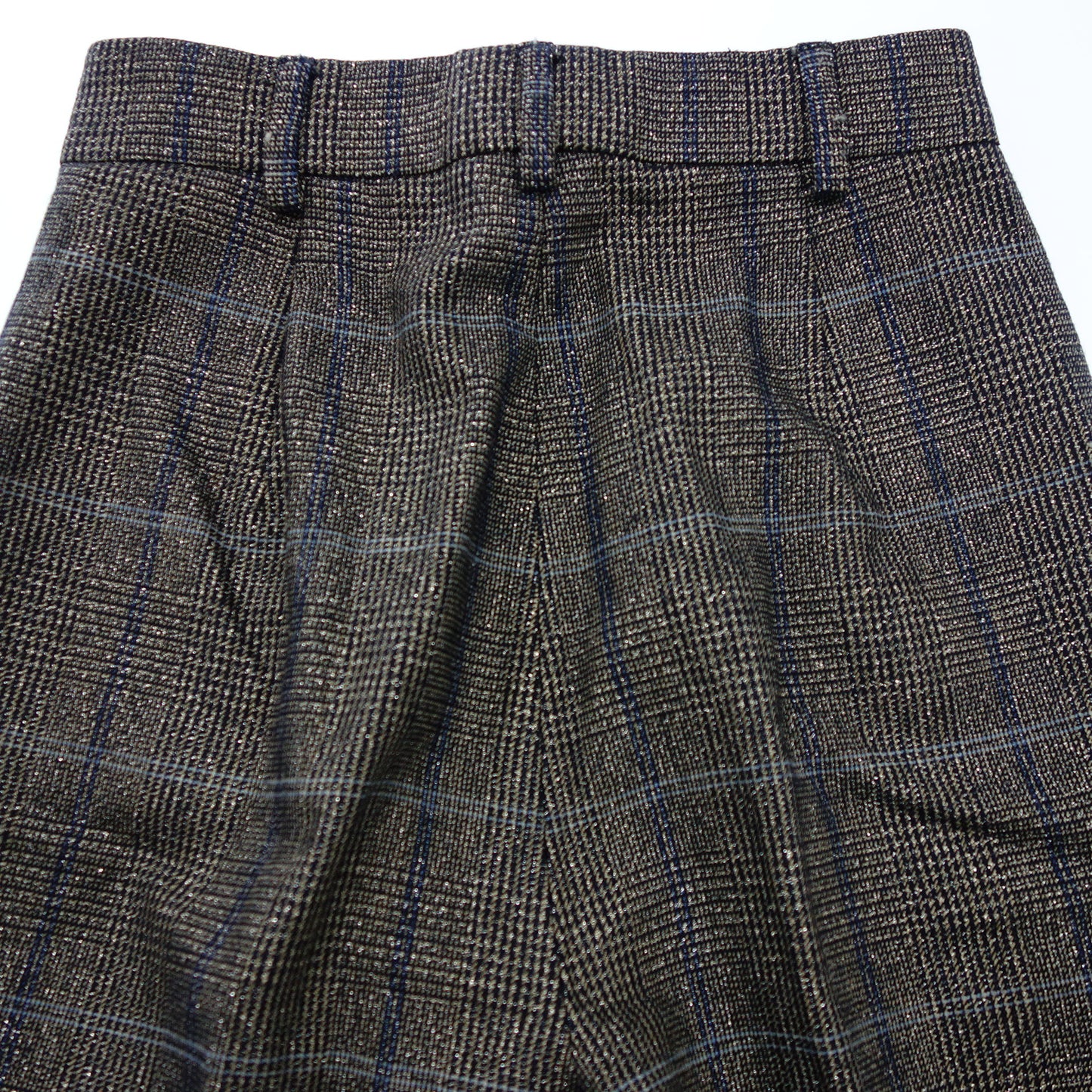 MaxMara Studio Slacks Pants Wool Check Women's Multicolor 34 MaxMara [AFB45] [Used] 