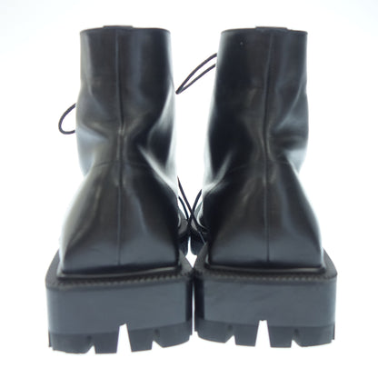 Balenciaga Leather Boots Square Toe 579684 Men's Black 41 BALENCIAGA [AFD9] [Used] 