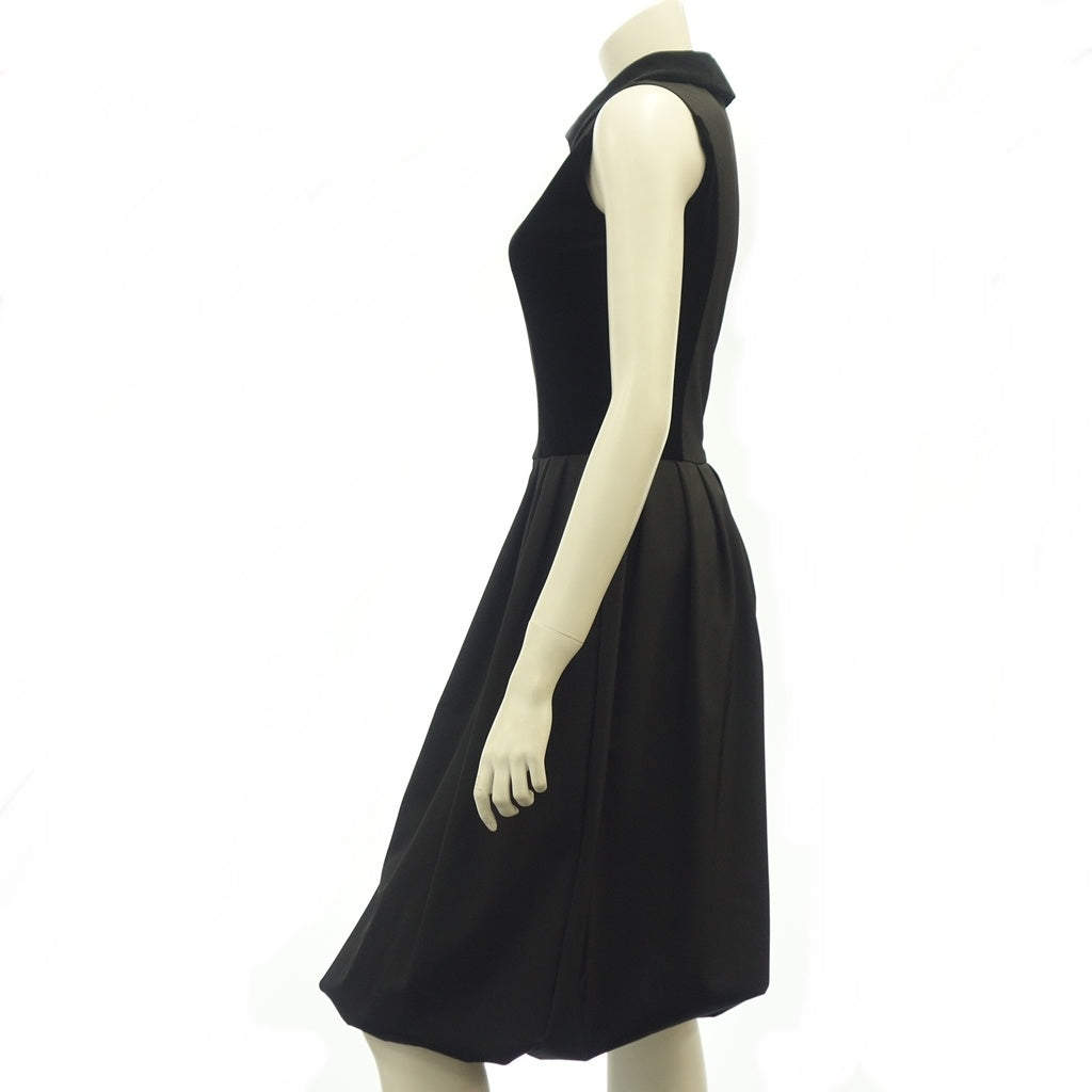 Good condition ◆ FOXEY NEW YORK Sleeveless dress 18245 Velor switching Ladies Black Size 38 FOXEY NEW YORK [AFB11] 