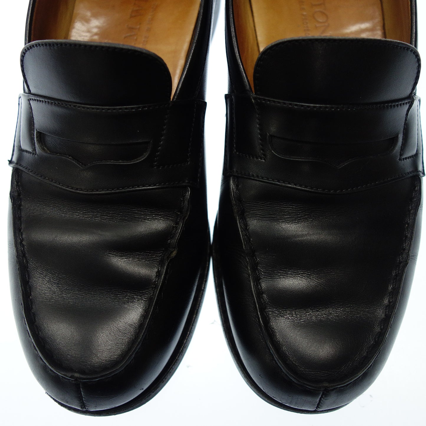 Used JMWESTON Leather Loafers 180 Men's 6 Black JMWESTON [AFD7] 