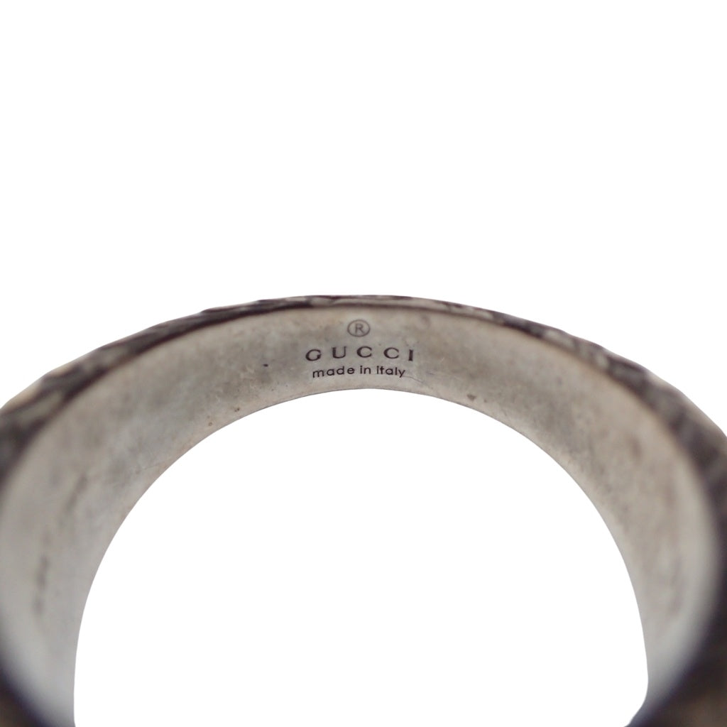 美品◆グッチ リング インターロッキングG 19号 12g AG92 シルバー系 GUCCI【AFI15】