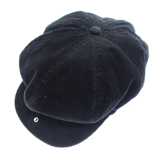 Very good condition◆Eel Cause Casquette Men's Black F EEL Products [AFI20] 