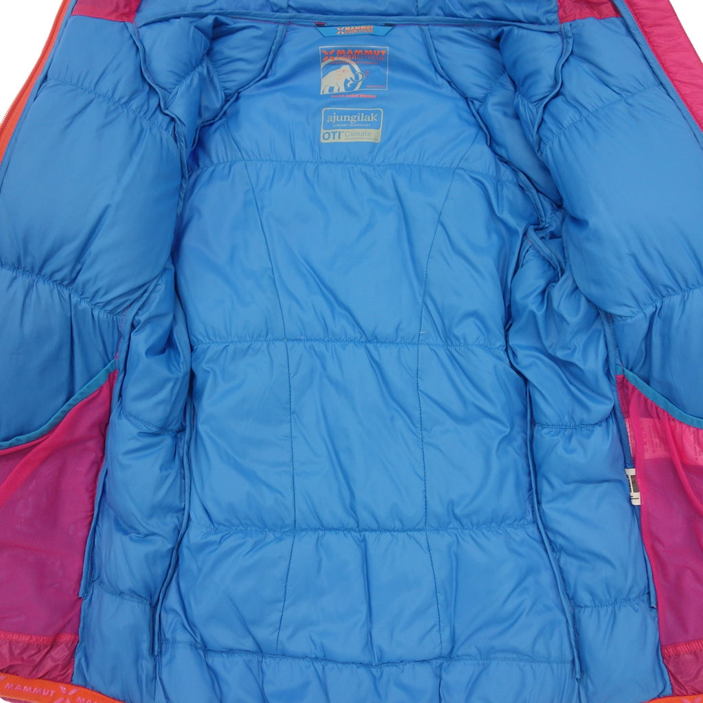 中古◆マムート ダウンジャケット ナイロン Biwak Jacket レディース ピンク×ブルー バイカラー サイズS MAMMUT【AFA14】