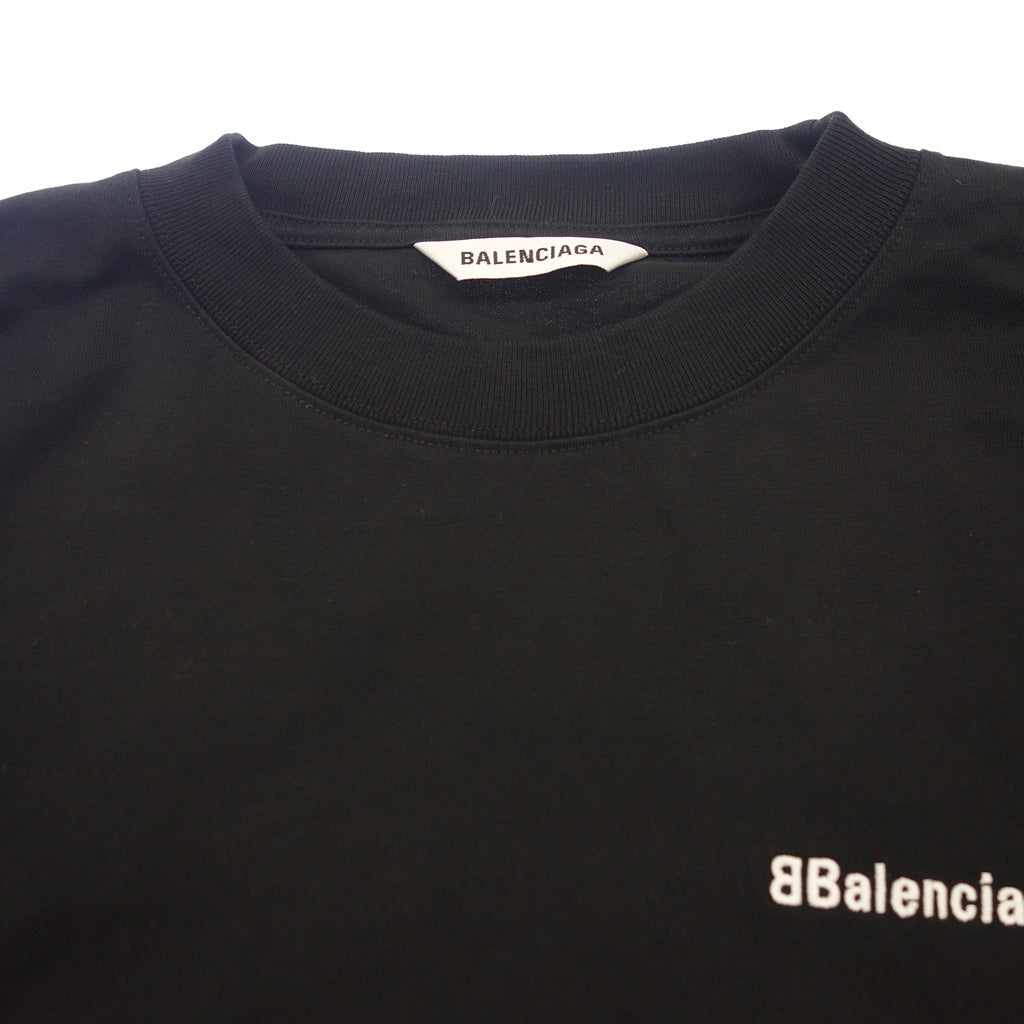 美品◆バレンシアガ 20SS Tシャツ コットン メンズ ブラック サイズS 641655 BALENCIAGA【AFB50】