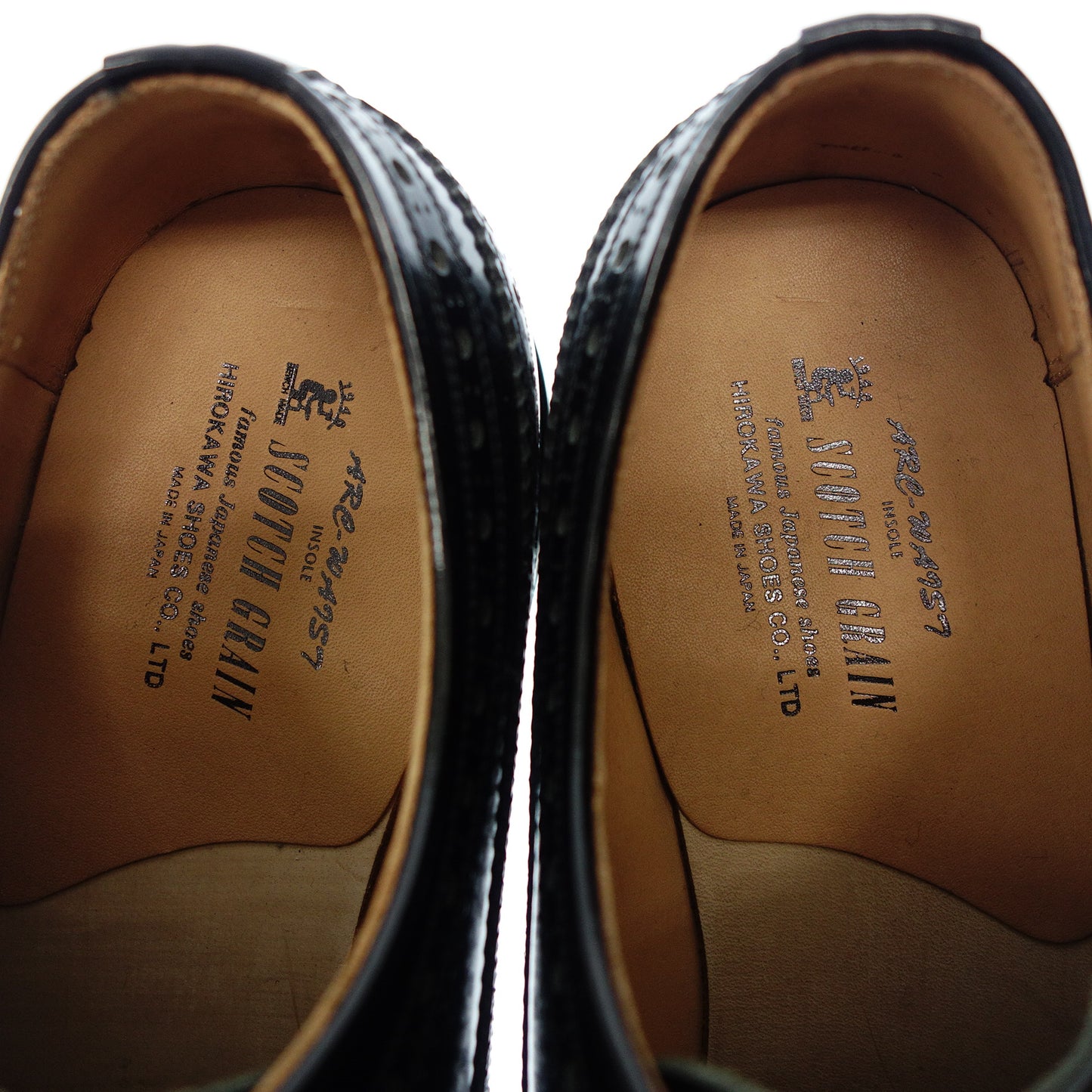 Like new◆Scotch grain leather shoes I-0555 Wingtip Imperial Isetan Men's Black Size 26cm SCOTCH GRAIN [AFC19] 