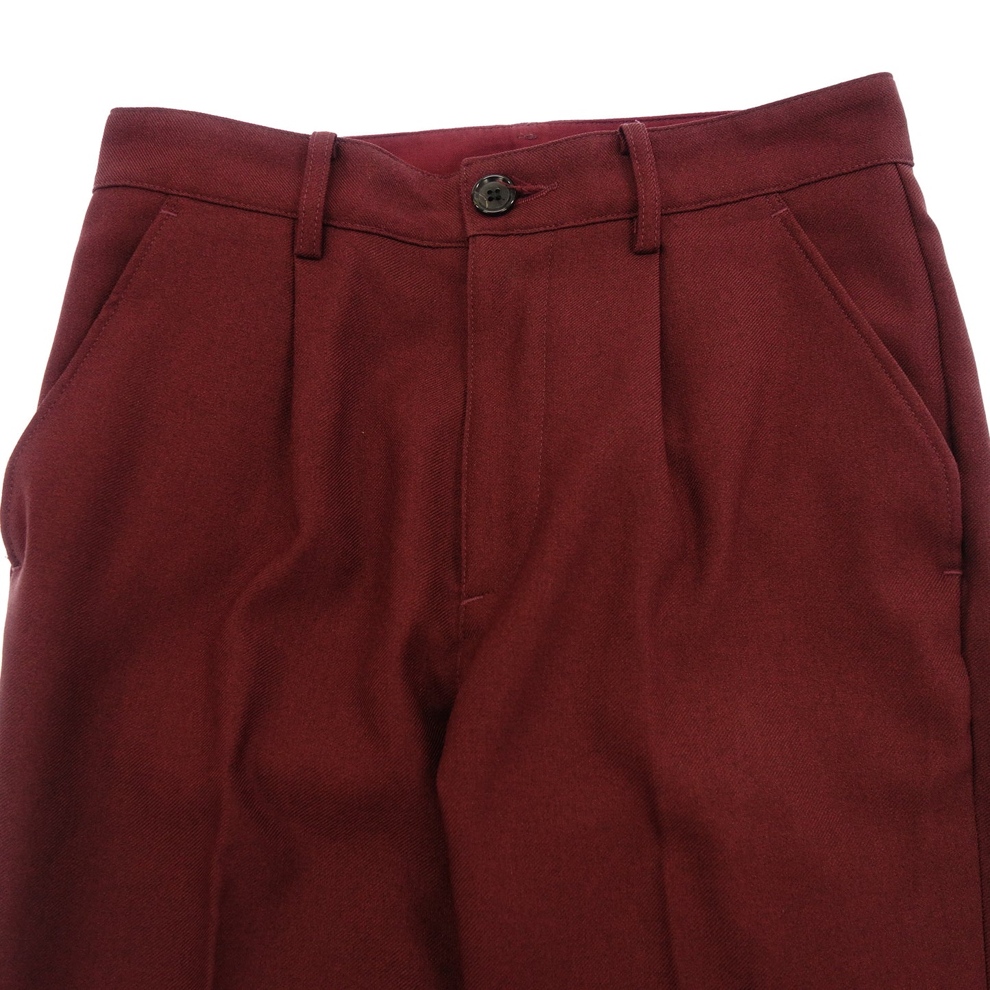 Good condition ◆ Mr. Olive Pants Trousers Polyester Twill Fabric Men's Wine Red Size XS Mr. OLIVE [AFB24] 