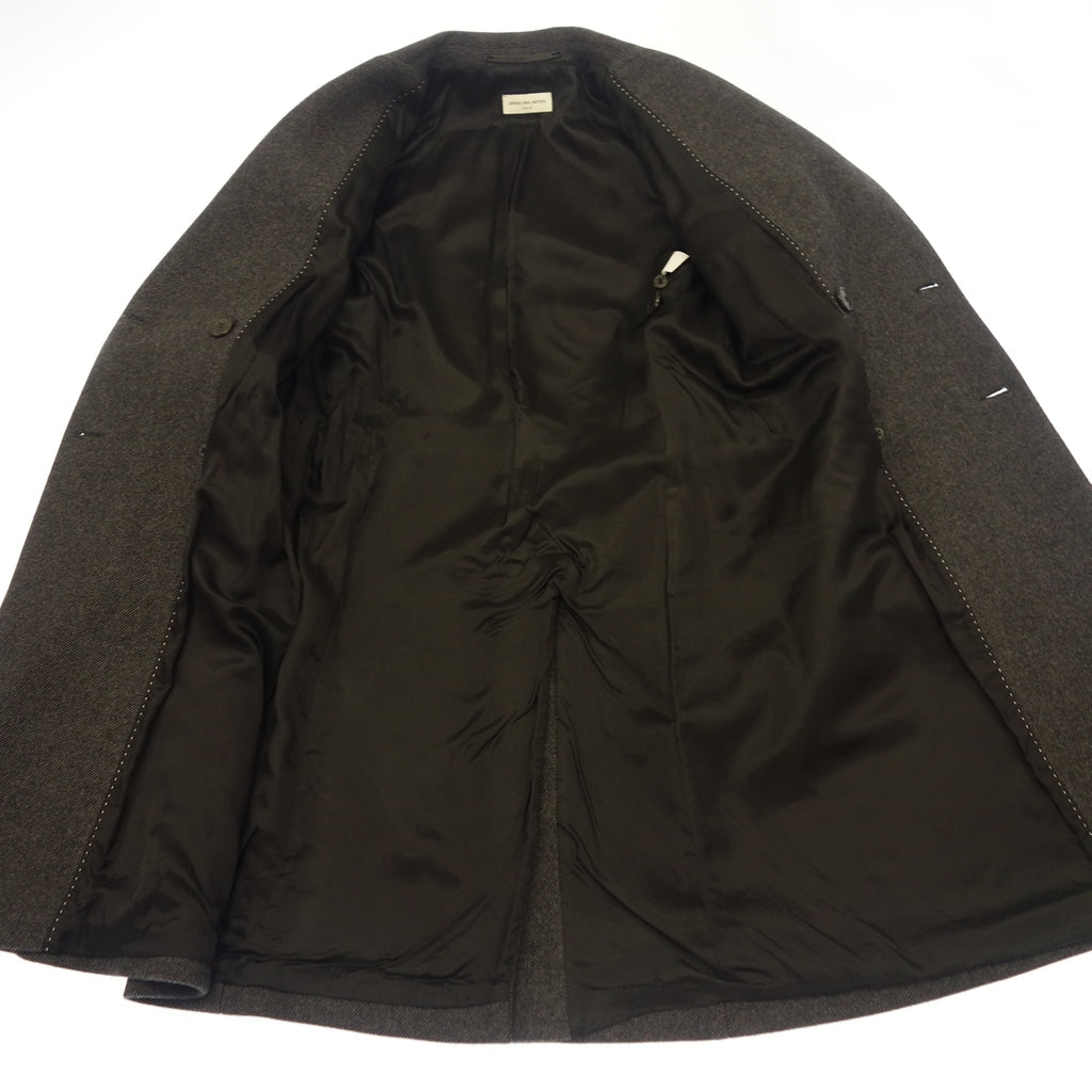 Like new◆Dries Van Noten Chester coat 6B double 100% wool Women's Charcoal Gray Size 36 DRIES VAN NOTEN [AFB41] 