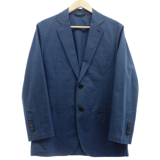 Hermes 2B jacket cotton men's blue 46 HERMES [AFB35] [Used] 