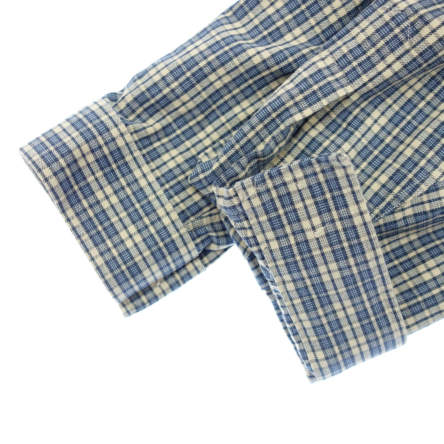 Good condition ◆ Gucci long sleeve shirt check button down 628336 Men's Blue Size 50 GUCCI [AFB46] 