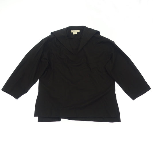 Good condition ◆ Union Ranch Long Sleeve Pullover Shirt Sailor Collar Wool Women's Black Size XS UNIONLAUNCH [AFB30] 